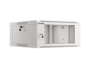 Szafa instalacyjna Lanberg rack wisząca 19&quot; 4U 600 drzwi szklane szara (złożona)