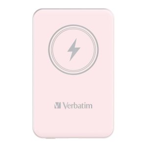 Powerbank Verbatim Charge 'n' Go Magnetic Wireless 5000mAh USB-C PD 3.0 Pink