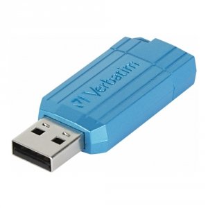 Pendrive Verbatim PinStripe USB Drive 128GB USB 2.0 Karaibski Niebieski