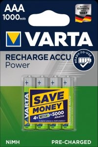 Akumulatorki VARTA Professional 1000mAh,AAA  HR03/AAA - 4szt