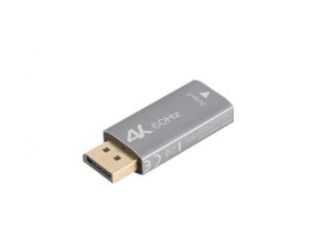 Adapter Lanberg Displayport (M) -&gt; HDMI (F) 4K srebrny