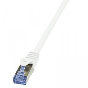 Patchcord LogiLink CQ3011S Cat.6A S/FTP 0,25m biały