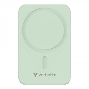 OUTLET: Powerbank Verbatim Charge 'n' Go Essentials Magnetic Wireless 20000mAh USB-C PD 3.0 Green - OTW OPAK
