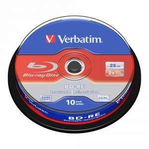 Płyty BD-RE Verbatim SL 25GB 2x Hard Coat (Spindle 10)