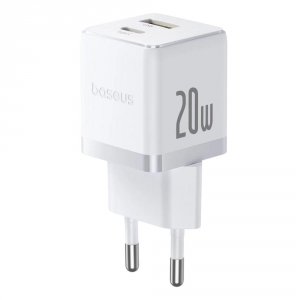 Ładowarka sieciowa Baseus Palm P10111608213-01 szybka 20W z gniazdem USB + USB-C PD 3.0