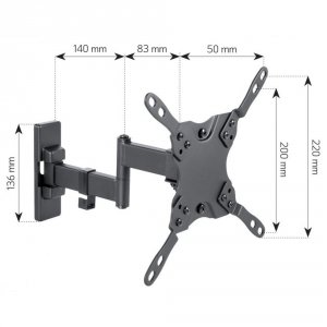 Uchwyt ścienny LCD/LED Techly 13&quot;-42&quot; 20kg obrotowy