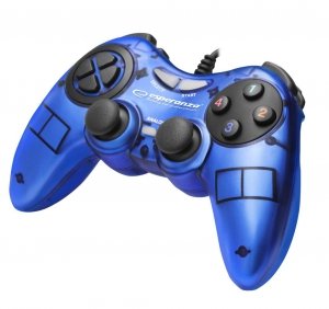 OUTLET: Gamepad PC USB Esperanza "Fighter" niebieski - USZ OPAK