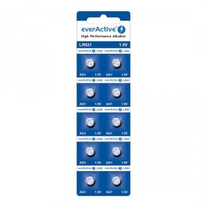 Bateria alkaliczna mini everActive AG1 G1 LR621 LR60 - blister 10 sztuk