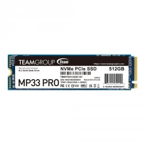 Dysk SSD Team Group MP33 PRO 512GB M.2 PCIe NVMe Gen3 x4 2280 (3400/2600)