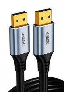 Kabel DisplayPort iBOX ITVDP013 4K60Hz złota wtyczka 3m
