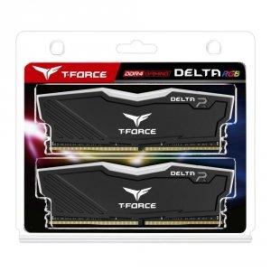 Pamięć DDR4 Team Group T-FORCE Delta RGB 16GB (2x8GB) 3200MHz CL16 1,35V Black