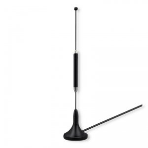 Antena 4G LTE Qoltec z podstawą magnetyczną | 5dBi | dookólna | wewnętrzna | 600-2700 MHz | SMA | 3m