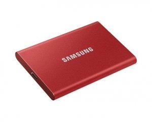 Dysk SSD zewnętrzny Samsung T7 Portable 1TB (1050/1000 MB/s) USB 3.1 Red