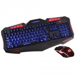 Zestaw przewodowy klawiatura + mysz Esperanza &quot;Shelter&quot; Gaming USB czarny