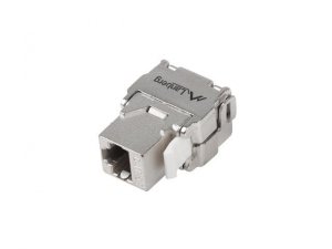 Moduł Keystone Lanberg gniazdo RJ45 -&gt; LSA beznarzędziowy FTP kat.5e 180° do puszki montażowej