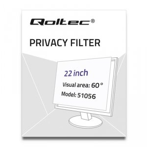 Filtr prywatyzujący RODO Qoltec 22&quot; (16:10)