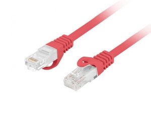 Patchcord Lanberg UTP kat.6 15m LSZH CU fluke passed czerwony