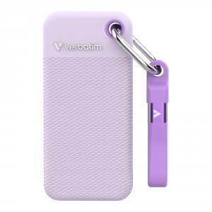Dysk SSD zewnętrzny Verbatim Pocket 1TB USB-C 3.2 Gen 2 fioletowy