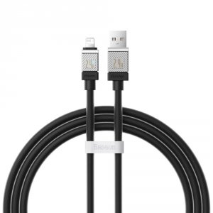 Kabel USB -&gt; Lighting Baseus CoolPlay CAKW000501 2m 2,4A czarny