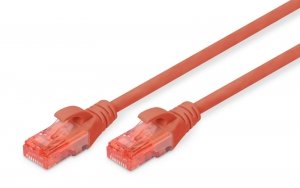 Patchcord DIGITUS UTP kat. 6 2m PVC czerwony