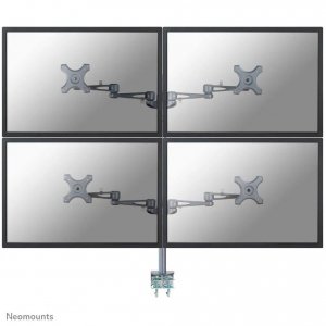 Uchwyt do ekranów Neomounts FPMA-D935D4 biurkowy 10&quot;-27&quot; max VESA 100x100 max 6 kg Silver