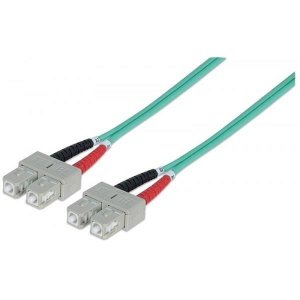 Światłowód krosowy TechlyProPro SC-SC duplex 50/125 OM3, MM 1m