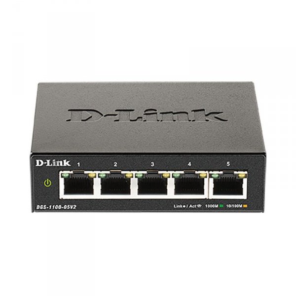Switch zarządzalny D-Link DGS-1100-05V2 5x1000 Mbps Gigabit