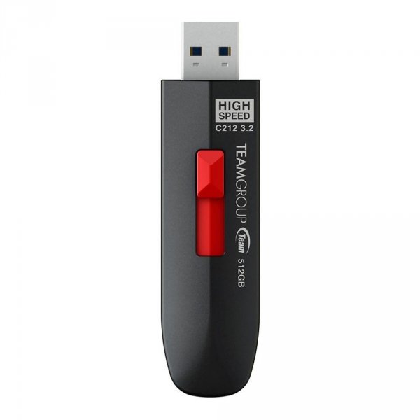 Pendrive Team Group C212 512GB (1000/800 MB/s) USB 3.2 Gen2 Black