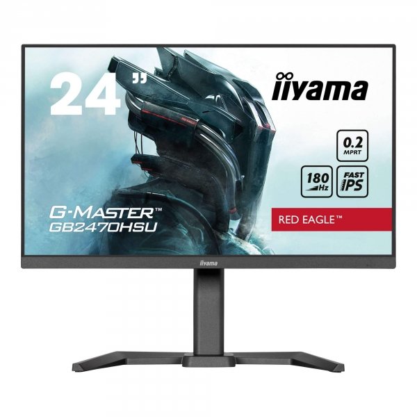 Monitor iiyama 23,8&amp;quot; G-Master GB2470HSU-B6 Red Eagle Fast IPS FHD 180Hz HDMI DP HUB głośniki