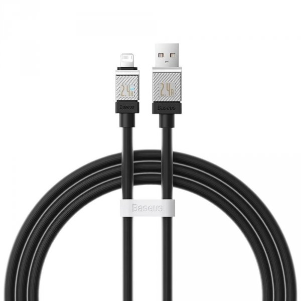 Kabel USB -&amp;gt; Lighting Baseus CoolPlay CAKW000501 2m 2,4A czarny