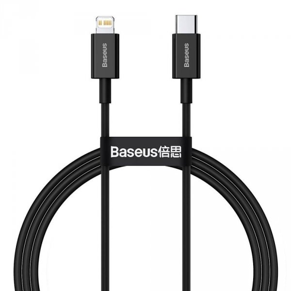 Kabel przewód USB-C / Typ-C - Lightning / iPhone 100cm Baseus CATLYS-A01 z obsługą szybkiego ładowania 20W PD
