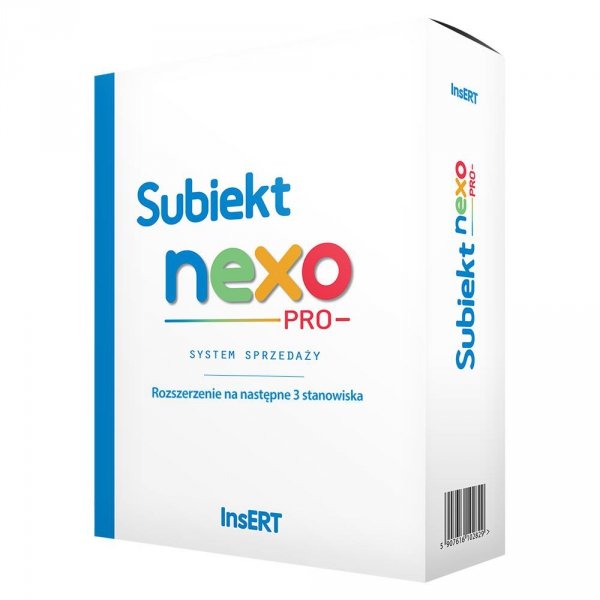 Licencja InsERT - Subiekt NEXO PRO rozszerzenie na następne 3 stanowiska