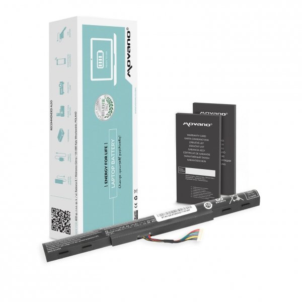 Bateria Movano do notebooka Acer Aspire E5-573 E5-573G (14.4V-14.8V) (1800 mAh)