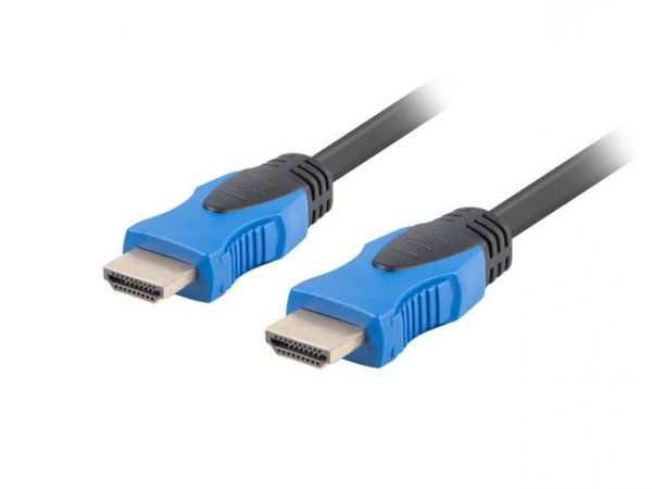 OUTLET: Kabel HDMI Lanberg M/M v2.0 4K 3m czarno-niebieski - OTW OPAK