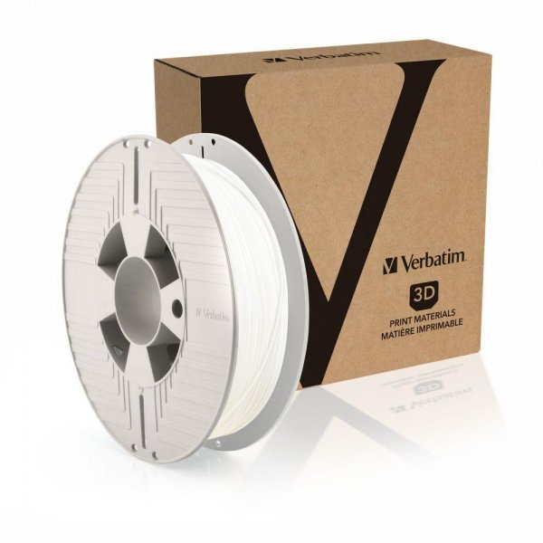 Filament do drukarek 3D Verbatim Tefabloc TPE 1,75 mm 0.5 kg biały