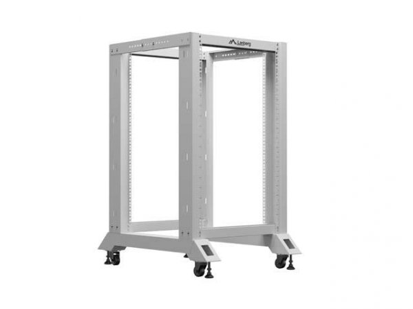 Stojak Open Rack 19&amp;quot; Lanberg 18U 600x800 Szary