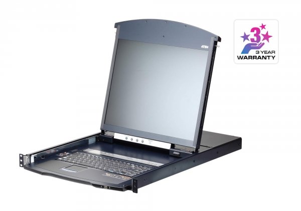 Konsola LCD 19&amp;quot; KVM ATEN KL1108VN (KL1108VN-AXA-AG) Dual Slide 8-port. kat.5 over IP