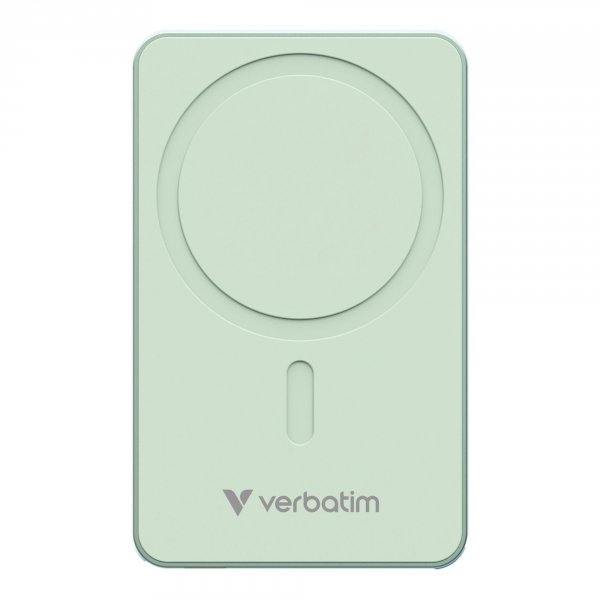 Powerbank Verbatim Charge 'n' Go Essentials Magnetic Wireless 10000mAh USB-C PD 3.0 Green