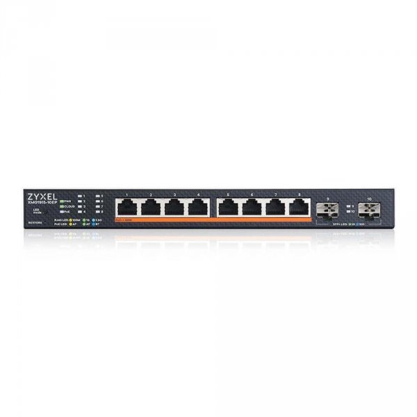 Switch zarządzalny Zyxel XMG1915-10EP 8x2,5GbE PoE++ 2xSFP+