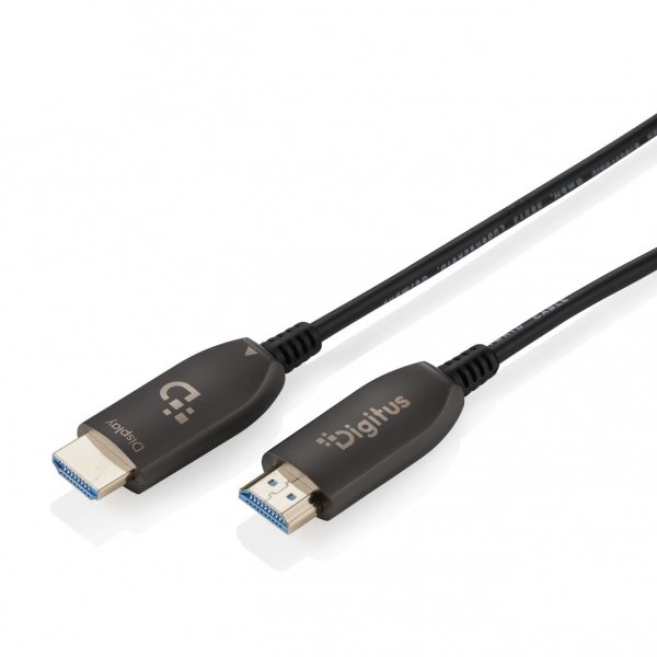 Kabel DIGITUS połączeniowy hybrydowy HDMI AOC HDMI-A męski-męski HDMI 2.1 UHD-2 8K@60Hz 48Gbps HDR, eARC, HDCP 2.2, CEC 40m