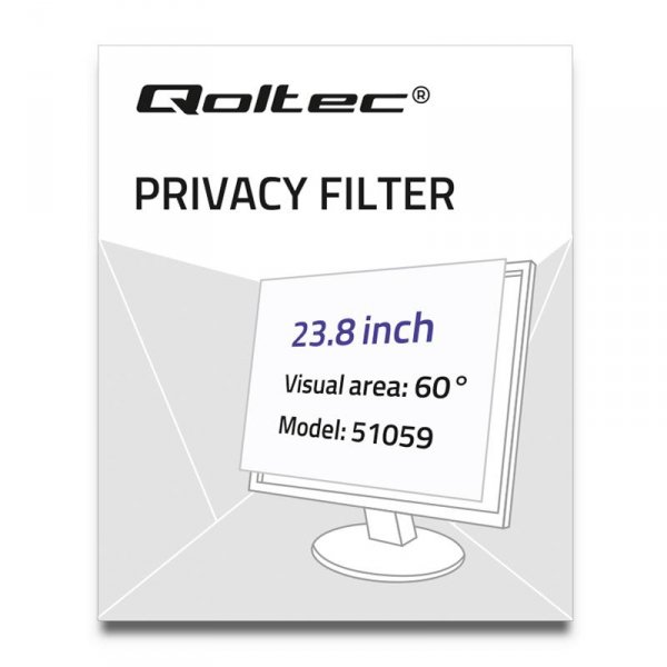 Filtr prywatyzujący RODO Qoltec 23.8&amp;quot; (16:9)