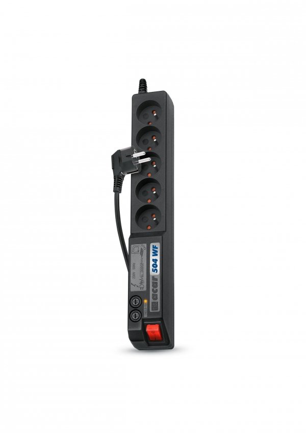 Listwa przeciwprzepięciowa Acar 504WF 1,5m czarna