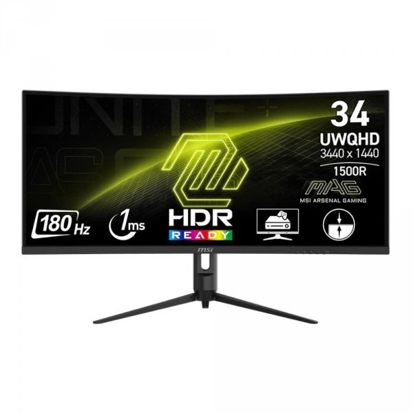 Monitor MSI 34&amp;quot; MAG 342CQR E2 VA UWQHD 180Hz 2xHDMI DP