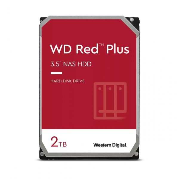 Dysk WD Red™ Plus WD20EFPX 2TB 3,5&amp;quot; 5400 64MB SATA III NAS