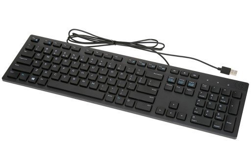 Klawiatura przewodowa DELL KB216 USB czarna słowacka