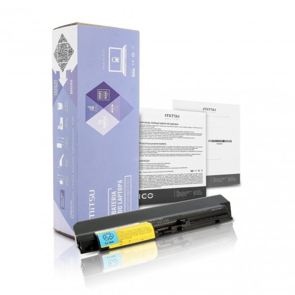 Bateria Mitsu do notebooka IBM 14&amp;quot; T61, R61 (10.8V-11.1V) (6600 mAh)