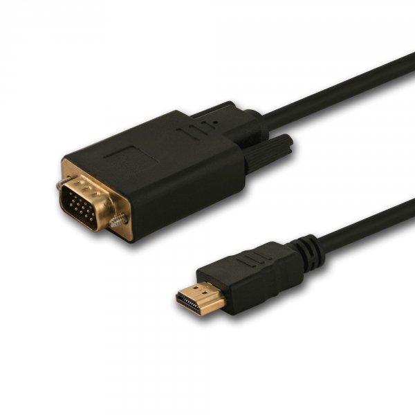 Kabel adapter Savio CL-197 HDMI (M) - VGA (M) 1,8m