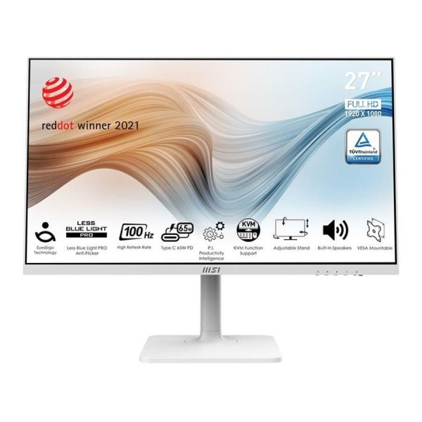 Monitor MSI 27&amp;quot; Modern MD272XPW HDMI DP USB-C głośniki