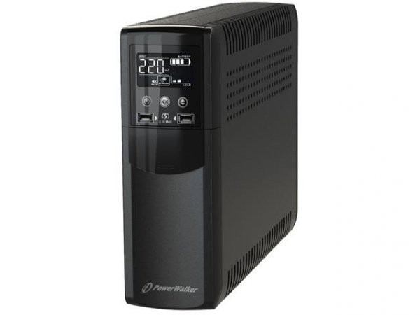 Zasilacz awaryjny UPS Power Walker Line-Interactive CSW 800VA 8x IEC Out, RJ11/RJ45 In/Out, USB, 2x USB ładowarka