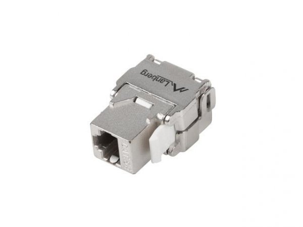 Moduł Keystone Lanberg gniazdo RJ45 -&amp;gt; LSA beznarzędziowy FTP kat.5e 180° do puszki montażowej